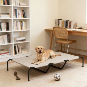 Large dog bed, pet bed, beige