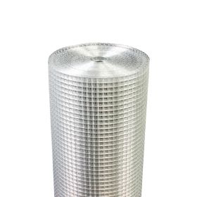 Chicken Wire Mesh Fence Roll After Metal Welding (Option: Silver)